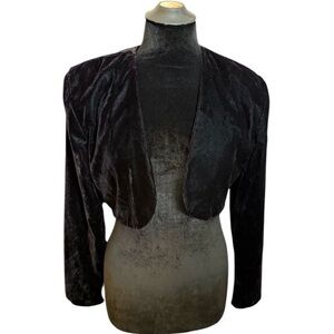90s Scott McClintock Velvet Bolero
